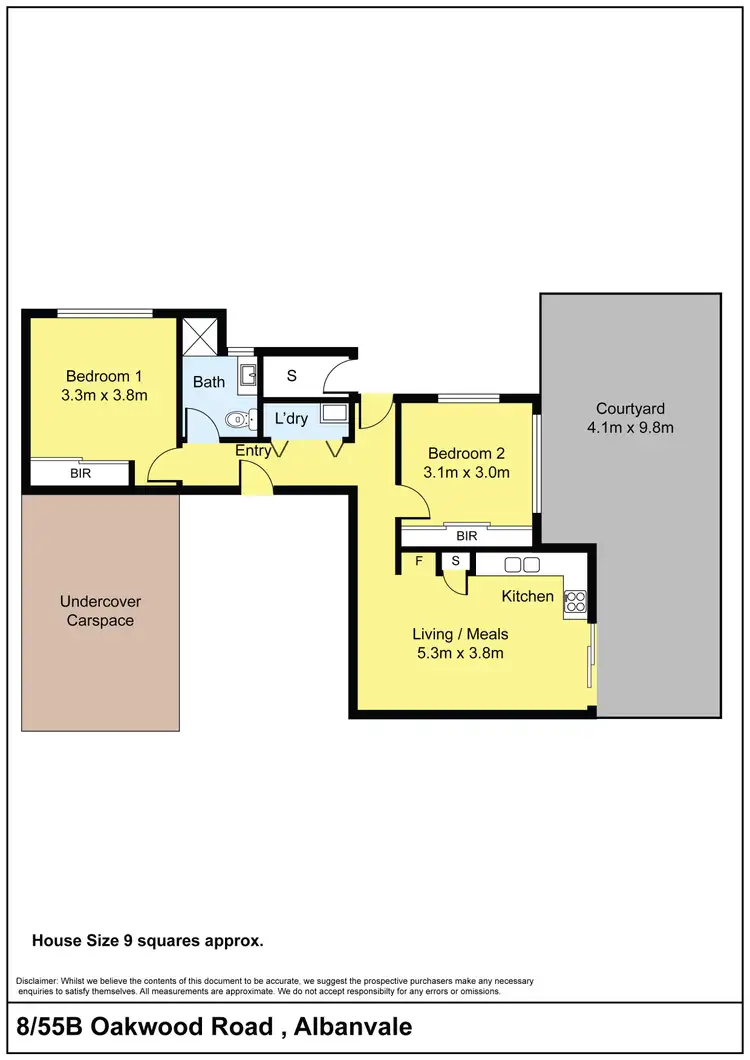 Floorplan of Homely house listing, 8/55B Oakwood Road, Albanvale VIC 3021