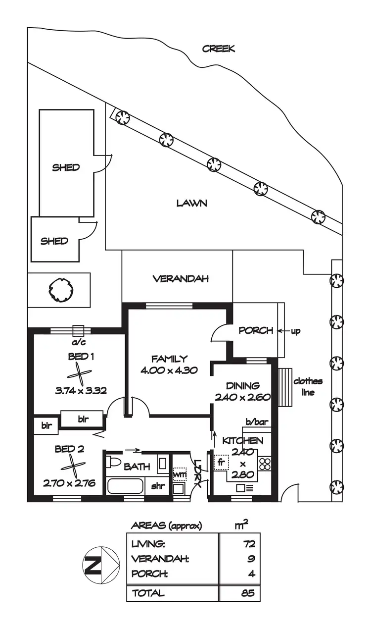 Floorplan of Homely unit listing, 11/12 Jean Street, Pooraka SA 5095