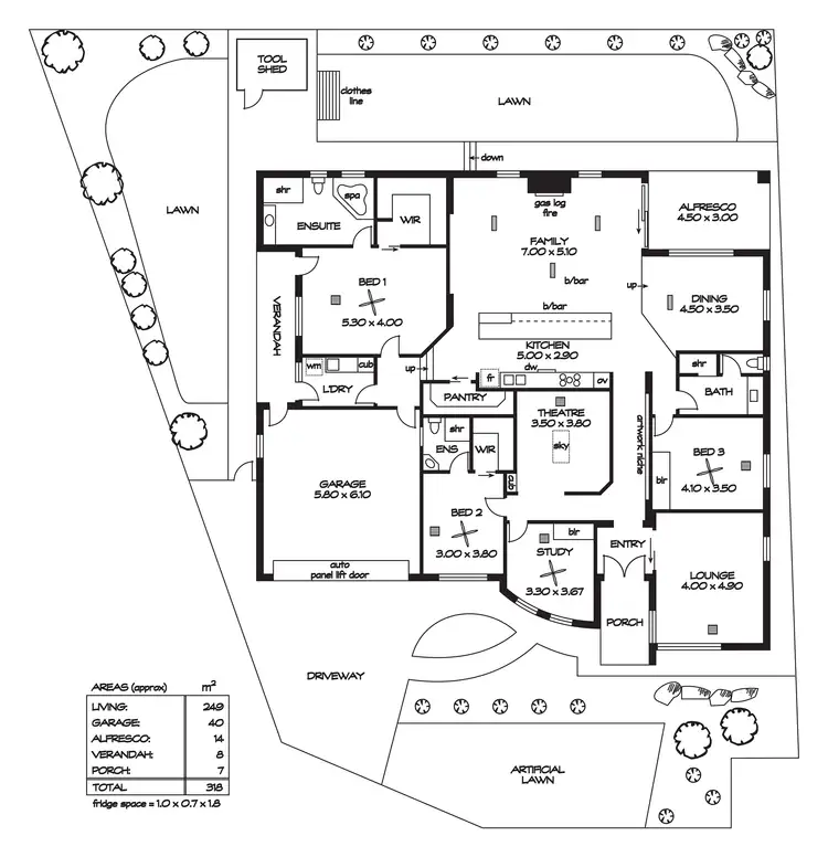 Floorplan of Homely house listing, 48 Settlers Hill Drive, Golden Grove SA 5125