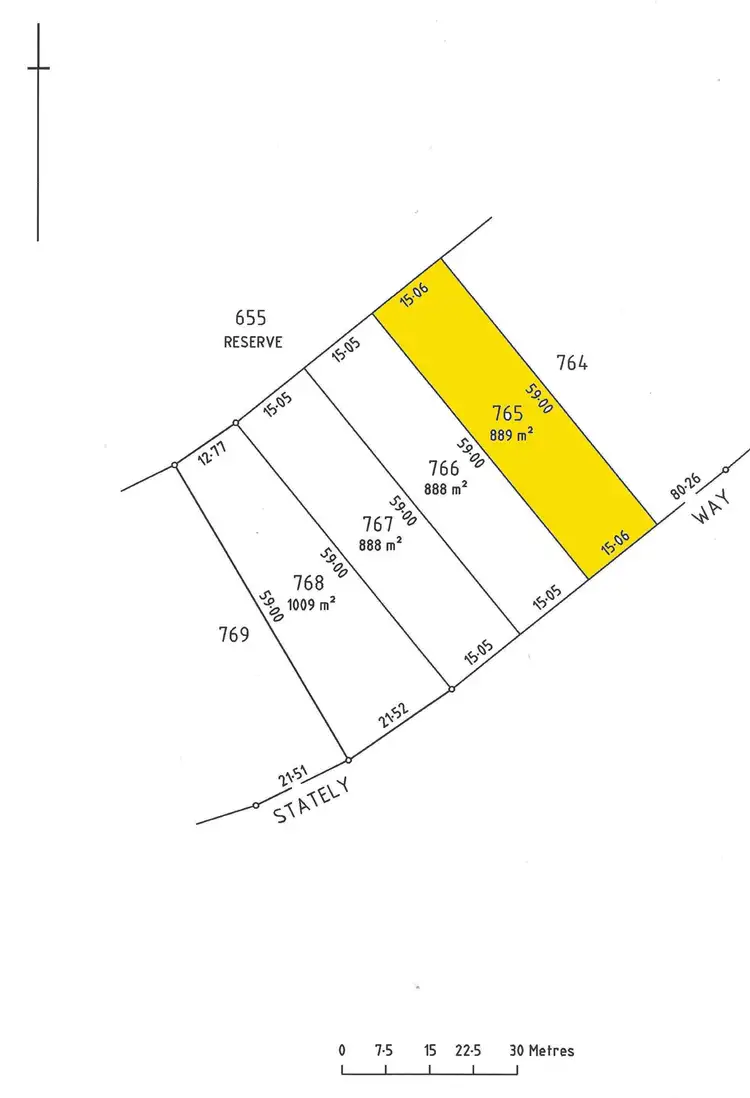 Floorplan of Homely land listing, 23 (Lot 765) Stately Way, Wallaroo SA 5556