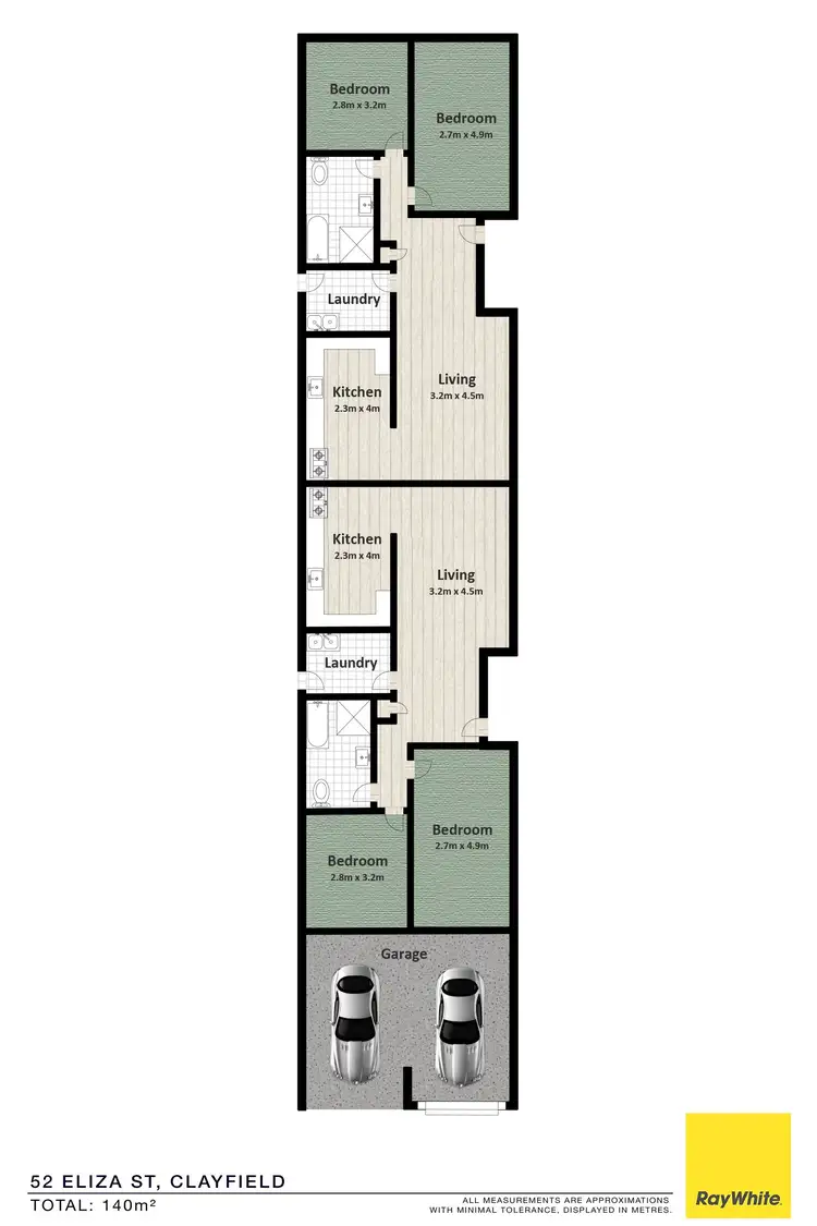 Floorplan of Homely semi-detached listing, 52 Eliza Street, Clayfield QLD 4011