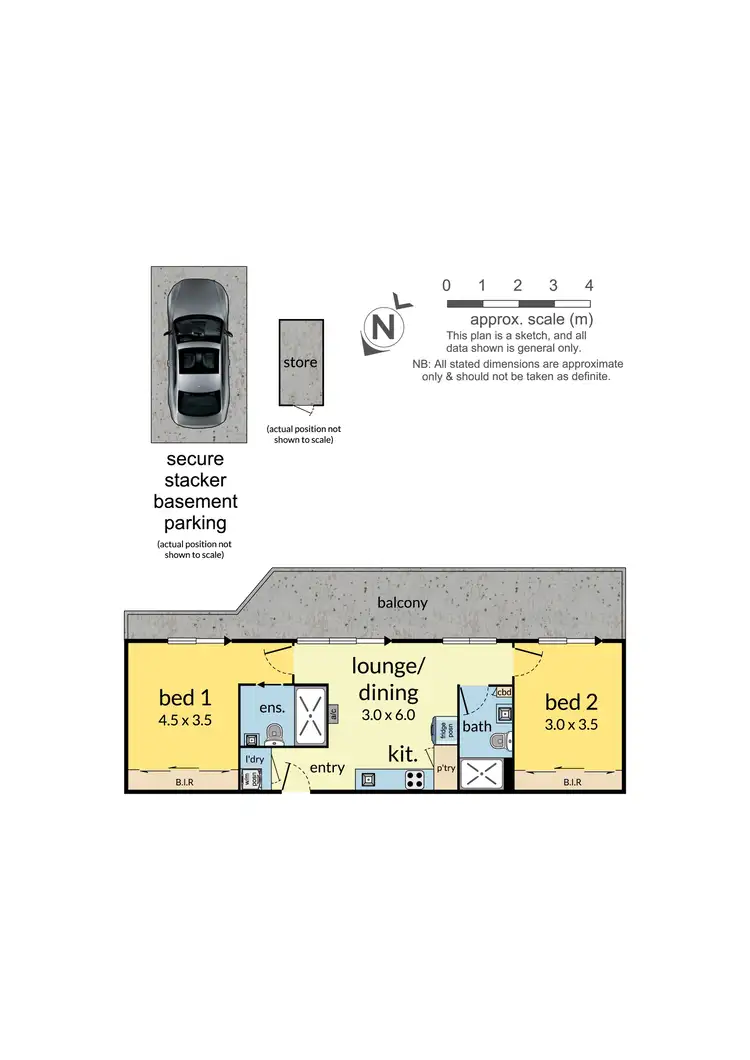Floorplan of Homely apartment listing, 412/17 Lynch Street, Hawthorn VIC 3122