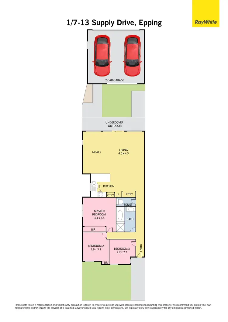 Floorplan of Homely unit listing, 1/7-13 Supply Drive, Epping VIC 3076