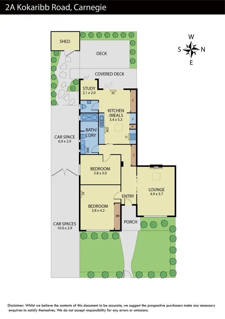 Floorplan of Homely house listing, 2a Kokaribb Road, Carnegie VIC 3163