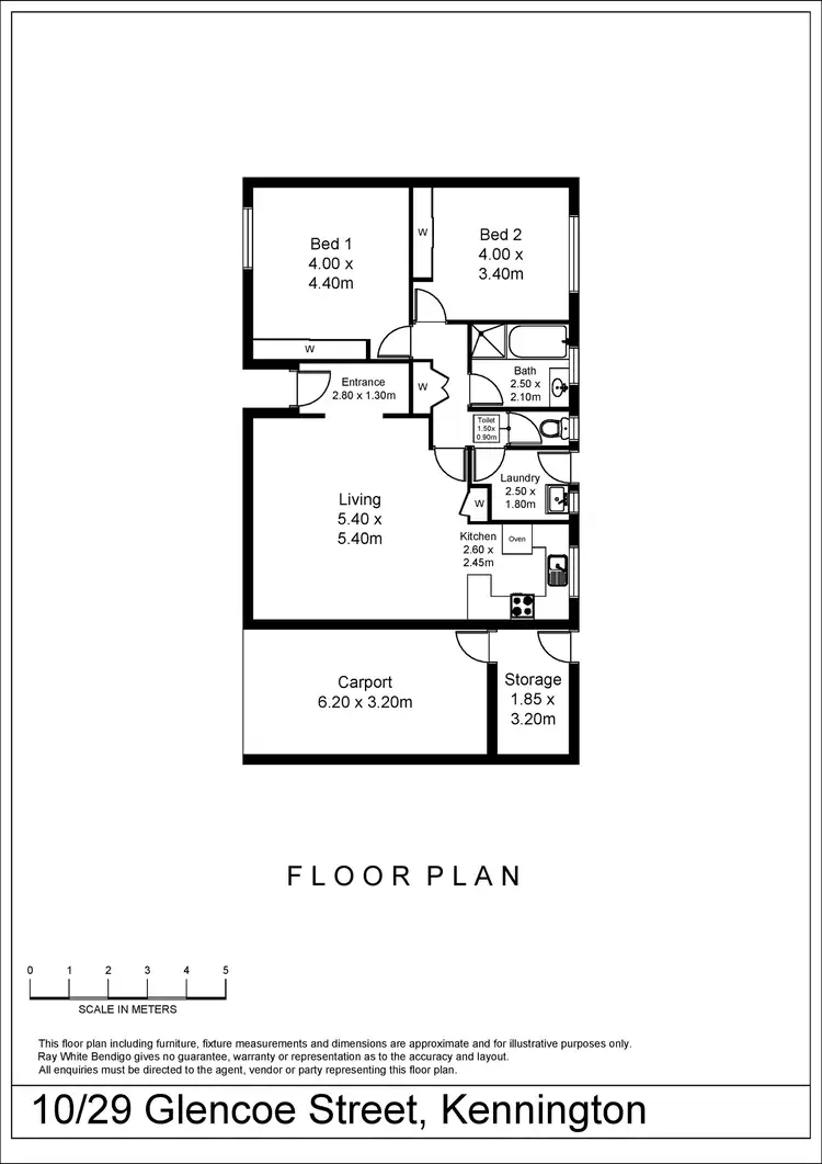 Floorplan of Homely house listing, Unit 10/29 Glencoe Street, Kennington VIC 3550