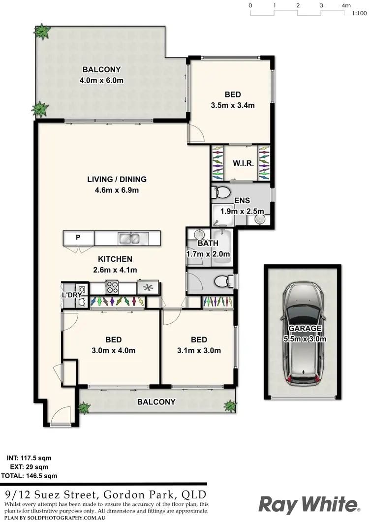 Floorplan of Homely unit listing, 9/12 Suez Street, Gordon Park QLD 4031