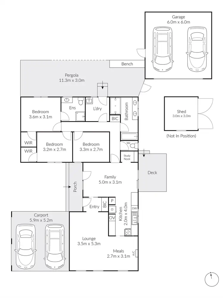 Floorplan of Homely house listing, 13 Sheeran Crescent, Lara VIC 3212