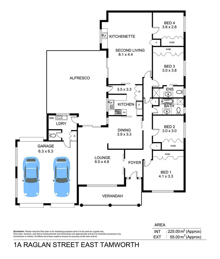 Floorplan of Homely house listing, 1 Raglan Street, Tamworth NSW 2340