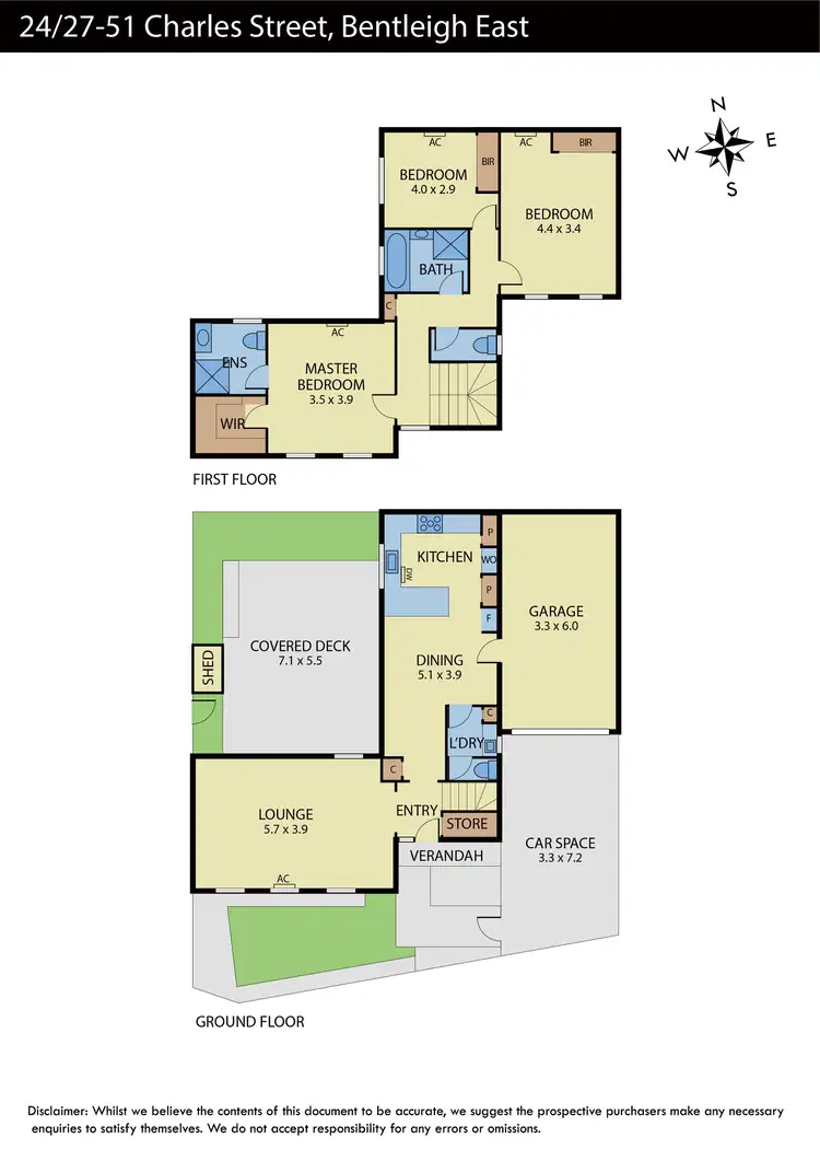Floorplan of Homely townhouse listing, 24/27-51 Charles Street, Bentleigh East VIC 3165