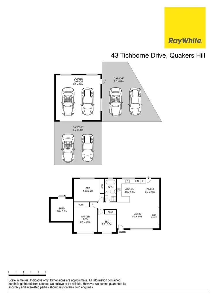 Floorplan of Homely house listing, 43 Tichborne Drive, Quakers Hill NSW 2763