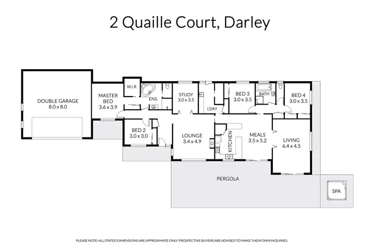 Floorplan of Homely house listing, 2 Quaille Court, Darley VIC 3340