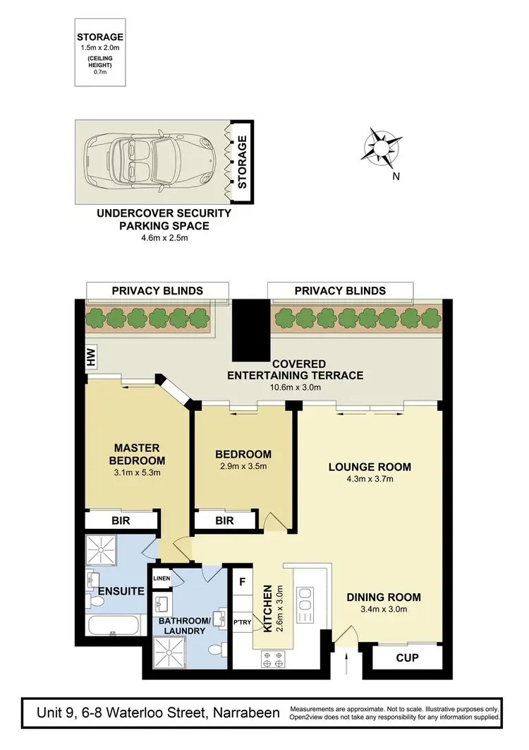 Floorplan of Homely apartment listing, 9/6-8 Waterloo Street, Narrabeen NSW 2101