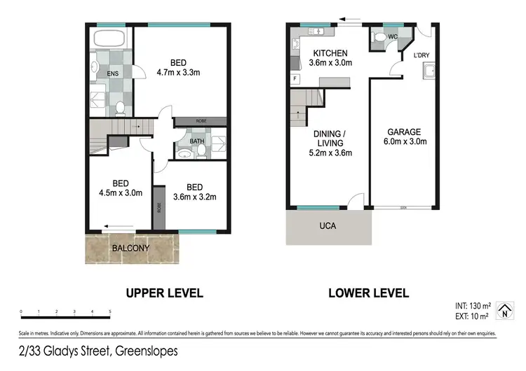 Floorplan of Homely townhouse listing, 2/33 Gladys Street, Greenslopes QLD 4120