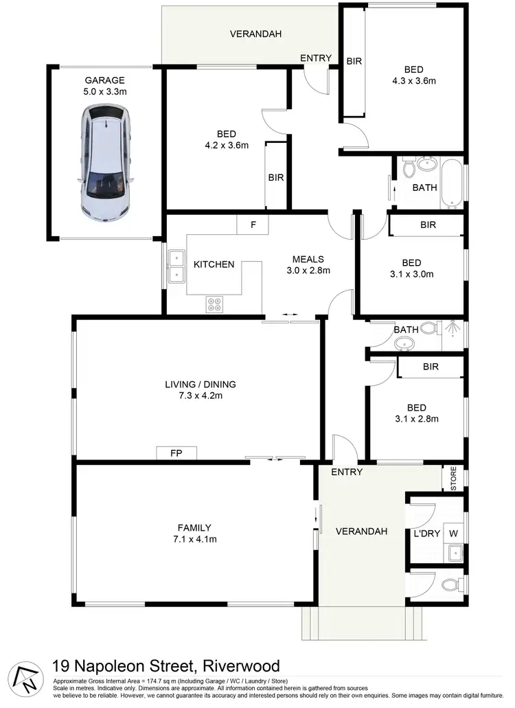 Floorplan of Homely house listing, 19 Napoleon Street, Riverwood NSW 2210