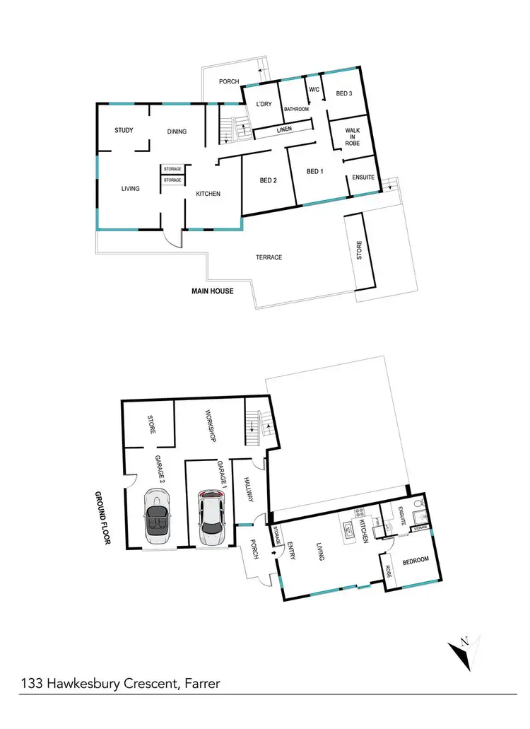 Floorplan of Homely house listing, 133 Hawkesbury Crescent, Farrer ACT 2607