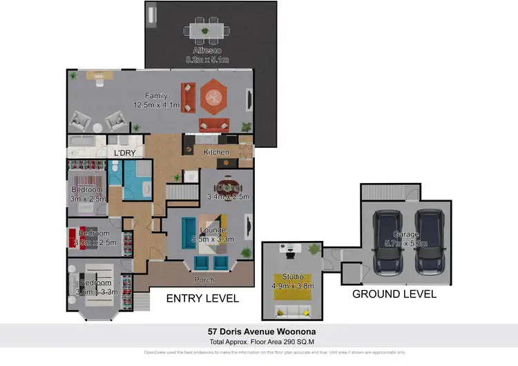 Floorplan of Homely house listing, 57 Doris Avenue, Woonona NSW 2517