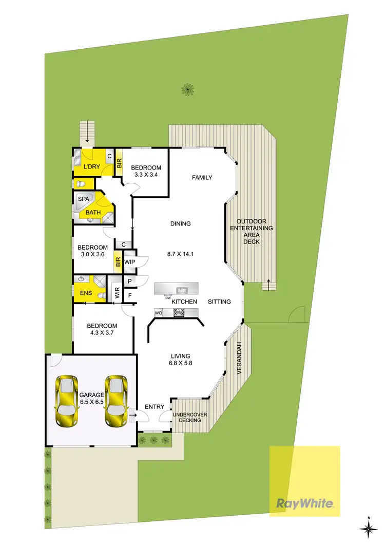 Floorplan of Homely house listing, 32 Willesden Drive, Waurn Ponds VIC 3216