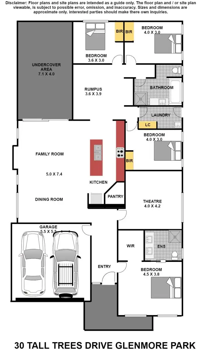Floorplan of Homely house listing, 30 Tall Trees Drive, Glenmore Park NSW 2745