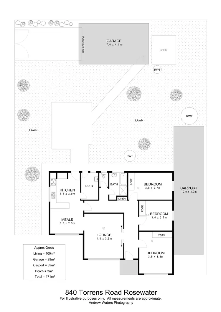 Floorplan of Homely house listing, 840 Torrens Road, Rosewater SA 5013