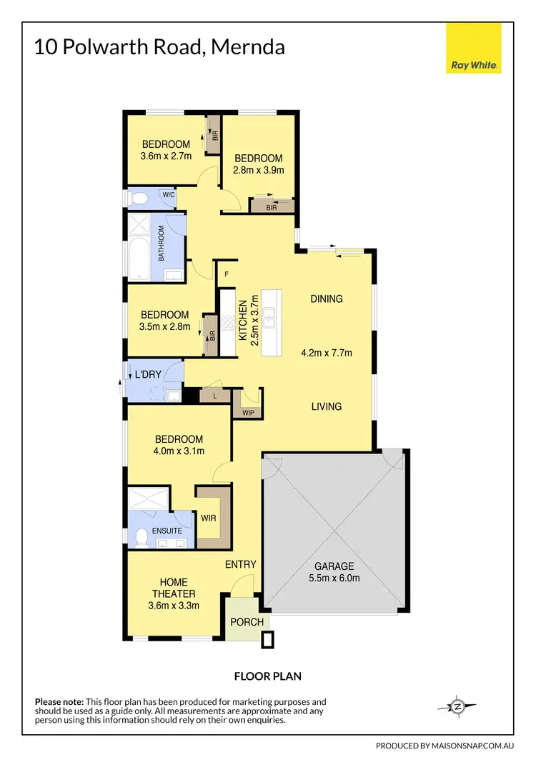 Floorplan of Homely house listing, 10 Polwarth Road, Mernda VIC 3754