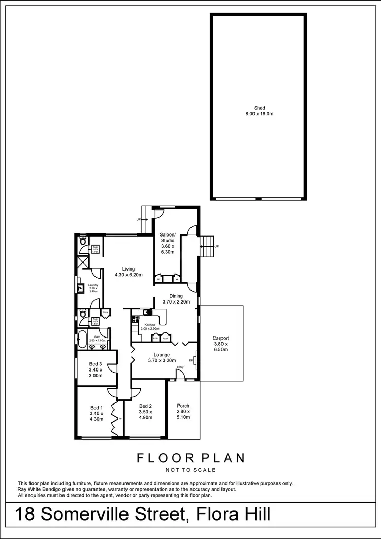 Floorplan of Homely house listing, 18 Somerville Street, Flora Hill VIC 3550