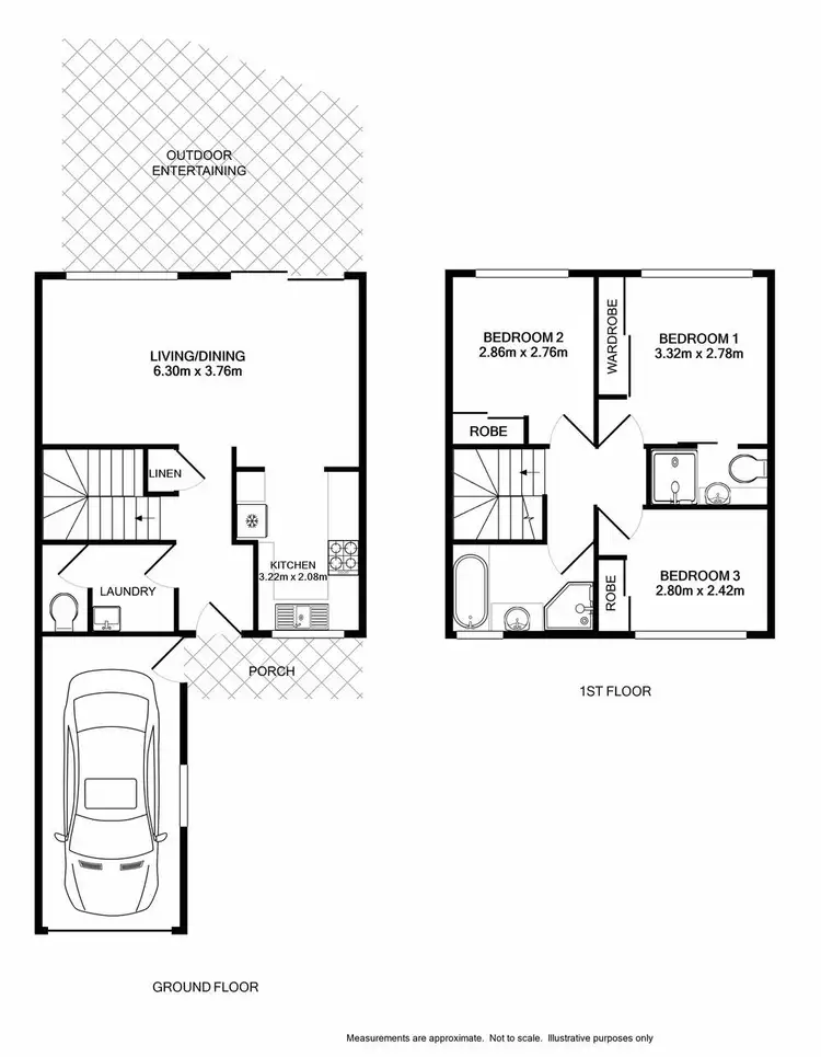 Floorplan of Homely townhouse listing, 39 Sherwood Circuit, Penrith NSW 2750