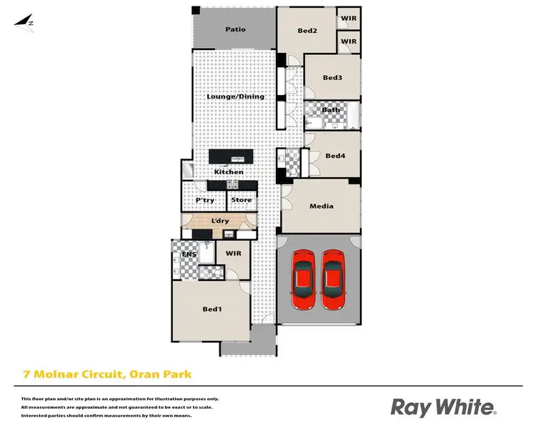 Floorplan of Homely house listing, 7 Molnar Circuit, Oran Park NSW 2570