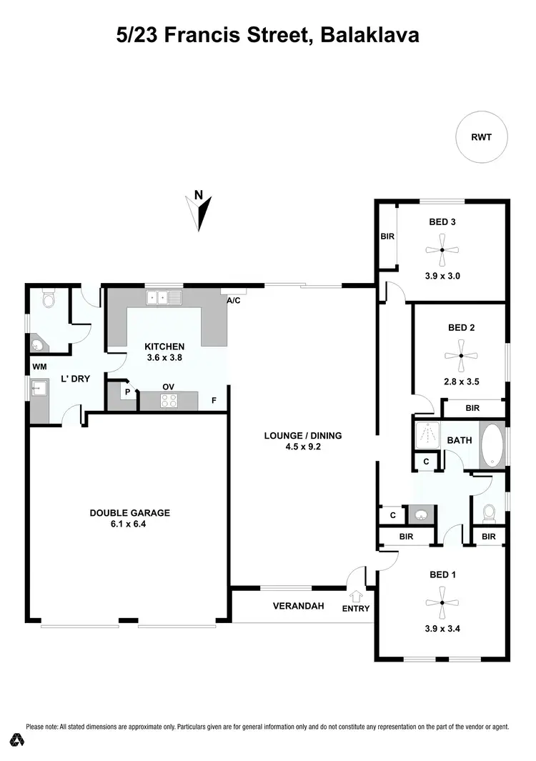 Floorplan of Homely house listing, 5/23 Francis Street, Balaklava SA 5461