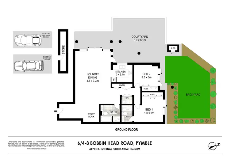 Floorplan of Homely unit listing, 6/4-8 Bobbin Head Road, Pymble NSW 2073