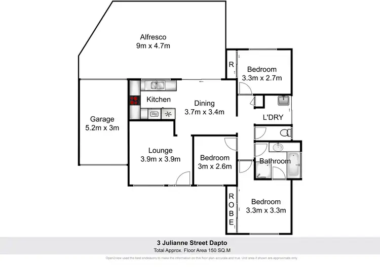 Floorplan of Homely house listing, 3 Julianne Street, Dapto NSW 2530
