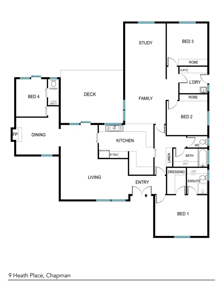 Floorplan of Homely house listing, 9 Heath Place, Chapman ACT 2611
