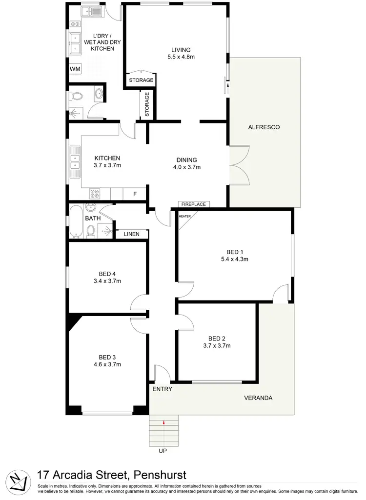 Floorplan of Homely house listing, 17 Arcadia Street, Penshurst NSW 2222