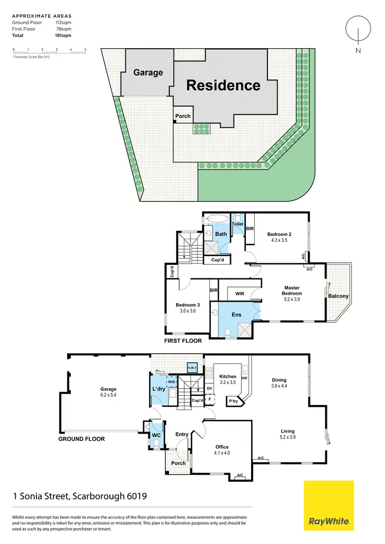 Floorplan of Homely house listing, 1 Sonia Street, Scarborough WA 6019