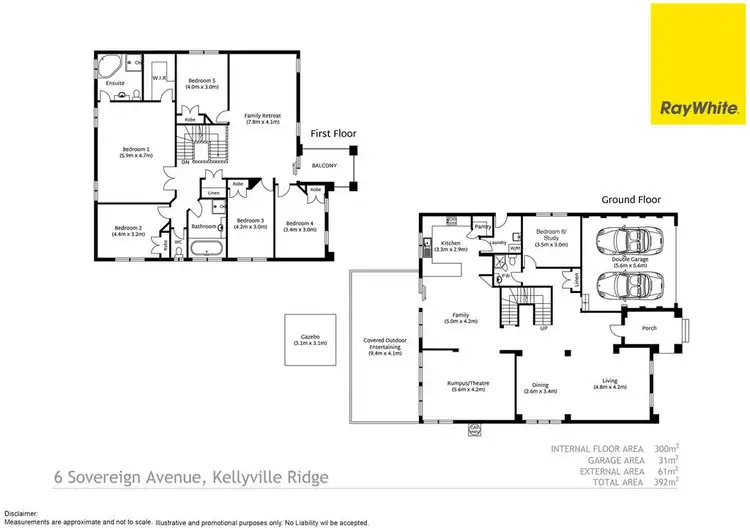 Floorplan of Homely house listing, 6 Sovereign Avenue, Kellyville Ridge NSW 2155