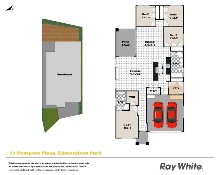 Floorplan of Homely house listing, 13 Pom Pom Place, Edmondson Park NSW 2174