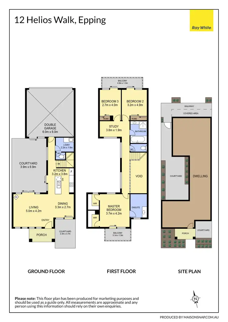 Floorplan of Homely house listing, 12 Helios Walk, Epping VIC 3076