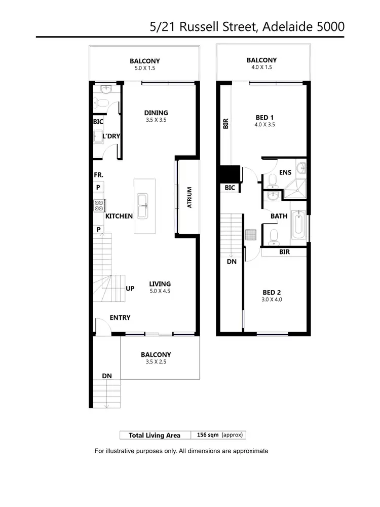 Floorplan of Homely apartment listing, 5/21 Russell Street, Adelaide SA 5000