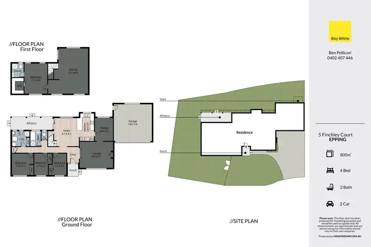 Floorplan of Homely house listing, 5 Finchley Court, Epping VIC 3076