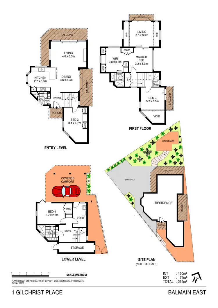 Floorplan of Homely house listing, 1 Gilchrist Place, Balmain East NSW 2041