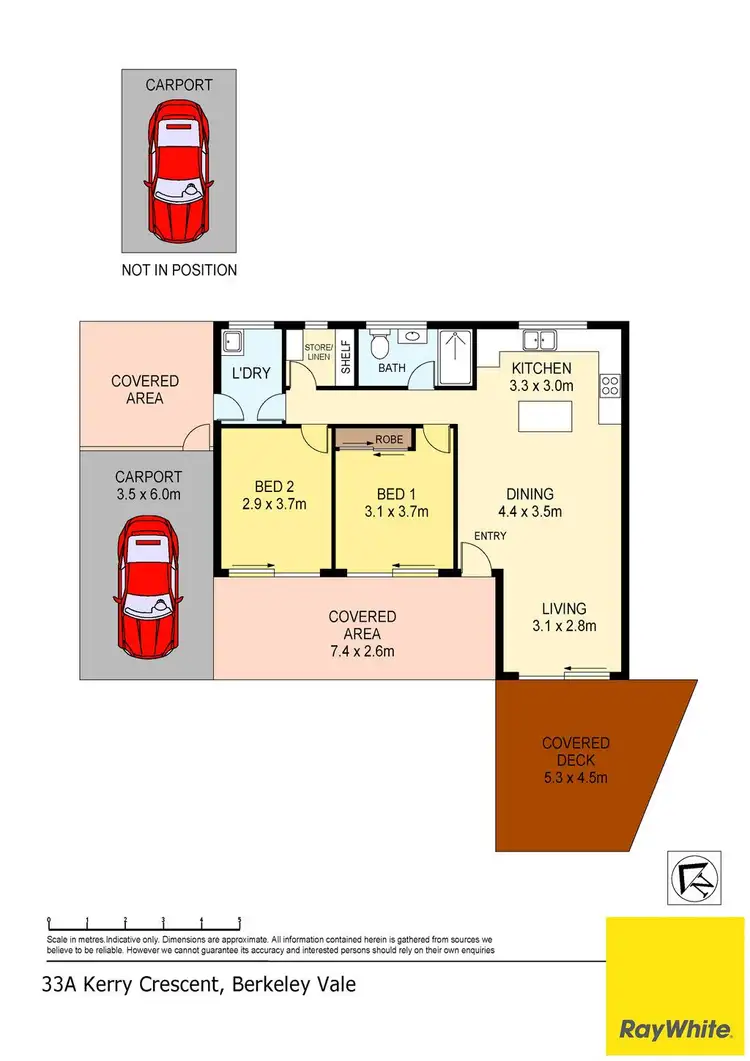 Floorplan of Homely house listing, 33a Kerry Crescent, Berkeley Vale NSW 2261