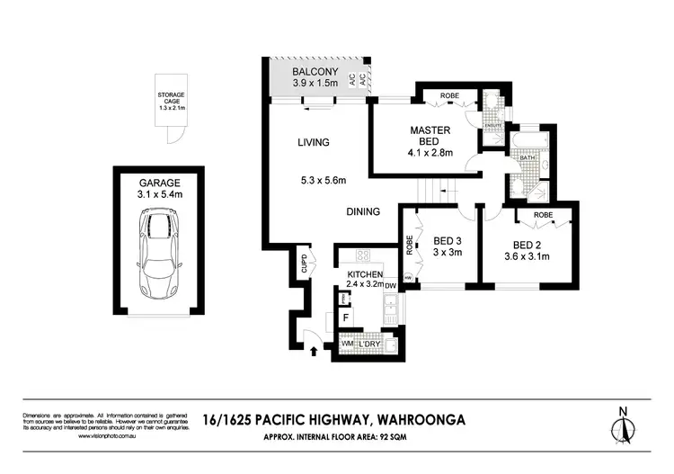 Floorplan of Homely apartment listing, 16/1625 Pacific Highway, Wahroonga NSW 2076