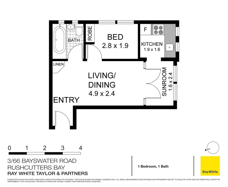 Floorplan of Homely apartment listing, 3/66 Bayswater Road, Rushcutters Bay NSW 2011