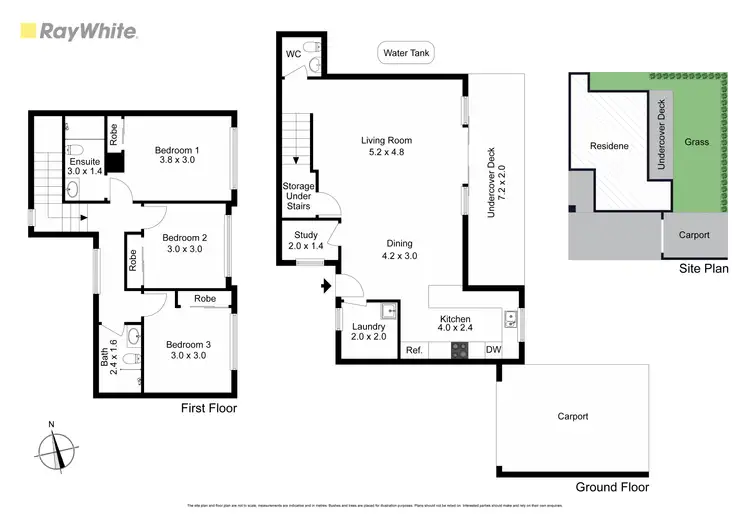 Floorplan of Homely townhouse listing, 3A Bosco Street, Chadstone VIC 3148