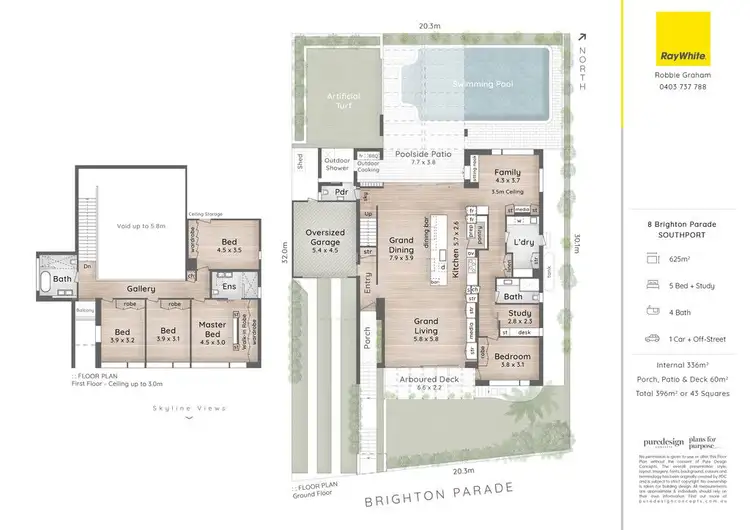 Floorplan of Homely house listing, 8 Brighton Parade, Southport QLD 4215