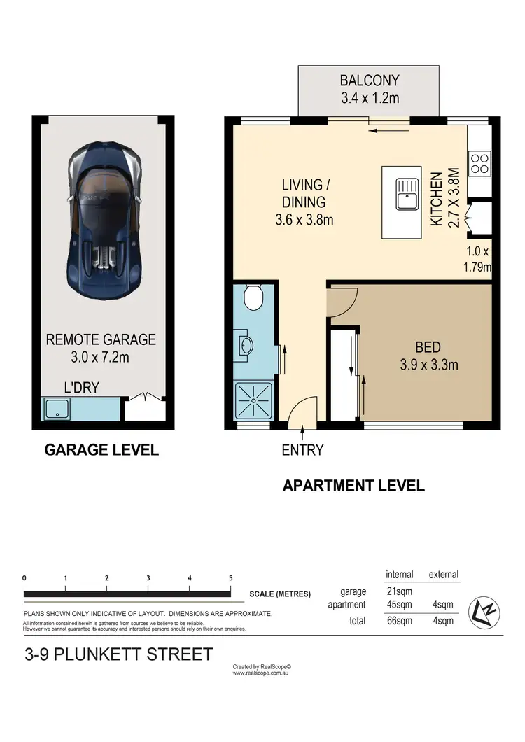 Floorplan of Homely apartment listing, 3/9 Plunkett Street, Paddington QLD 4064
