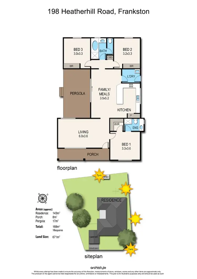 Floorplan of Homely house listing, 198 Heatherhill Road, Frankston VIC 3199