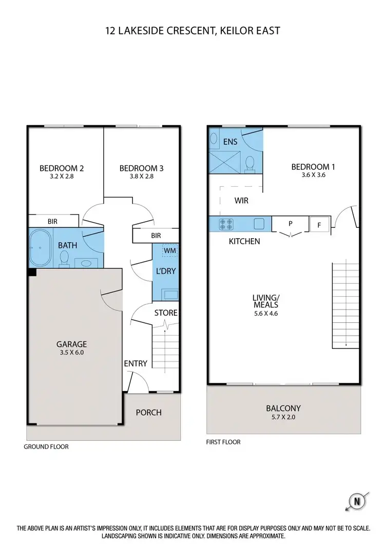 Floorplan of Homely house listing, 12 Lakeside Crescent, Keilor East VIC 3033