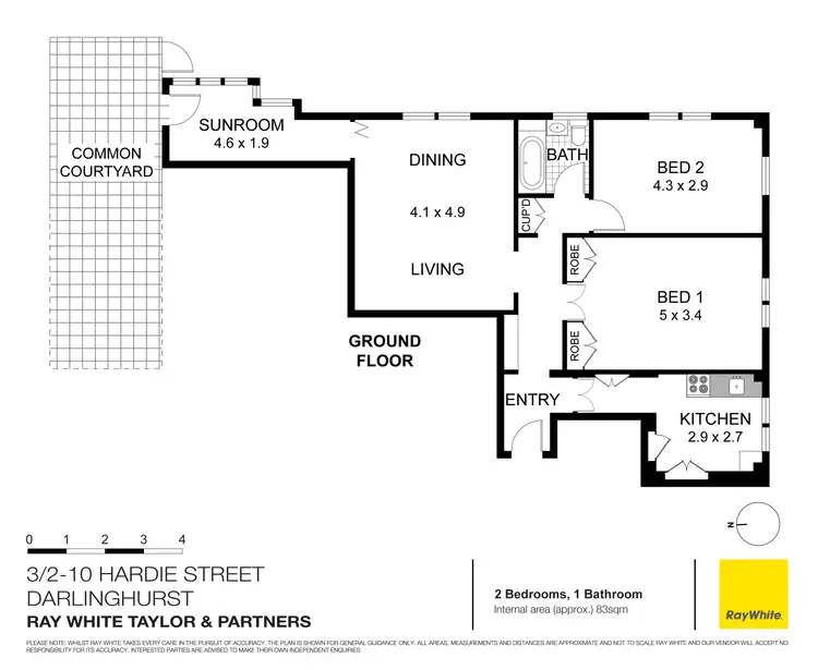 Floorplan of Homely apartment listing, 3/2-10 Hardie Street, Darlinghurst NSW 2010