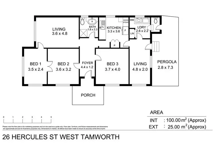 Floorplan of Homely house listing, 26 Hercules Street, Tamworth NSW 2340