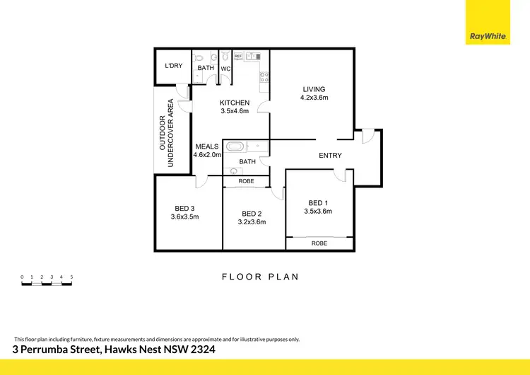 Floorplan of Homely house listing, 3 Perrumba Street, Hawks Nest NSW 2324